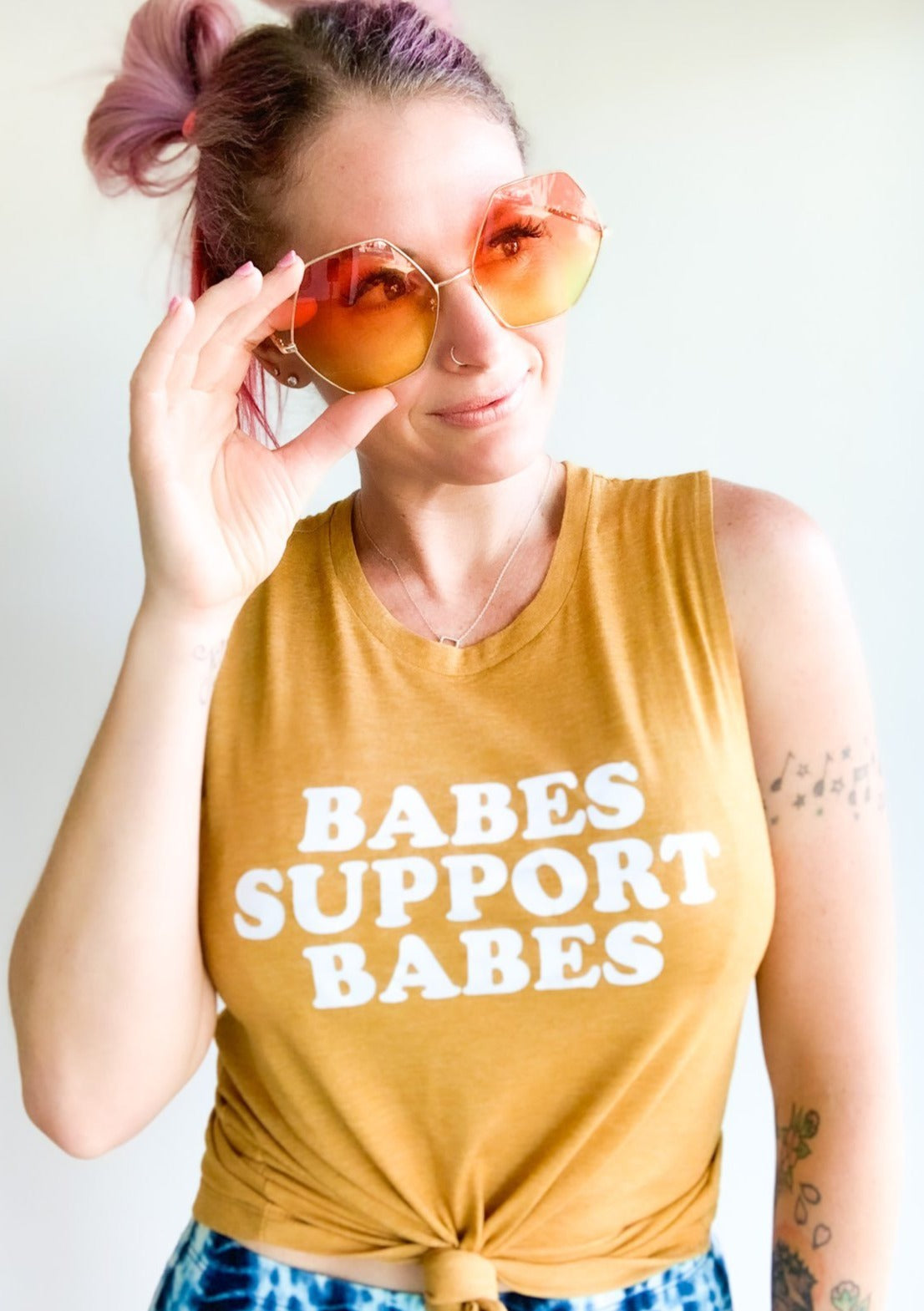 Babes Support Babes - Muscle Tank-1